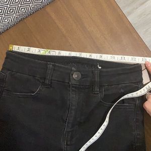 Black American Eagle Destroyed Jeans